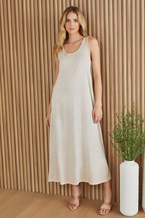 Milio Milano Cotton Sleeveless Maxi Dress