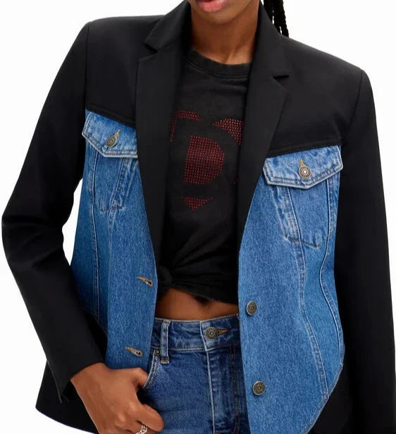 desigual Hybrid Trucker Blazer