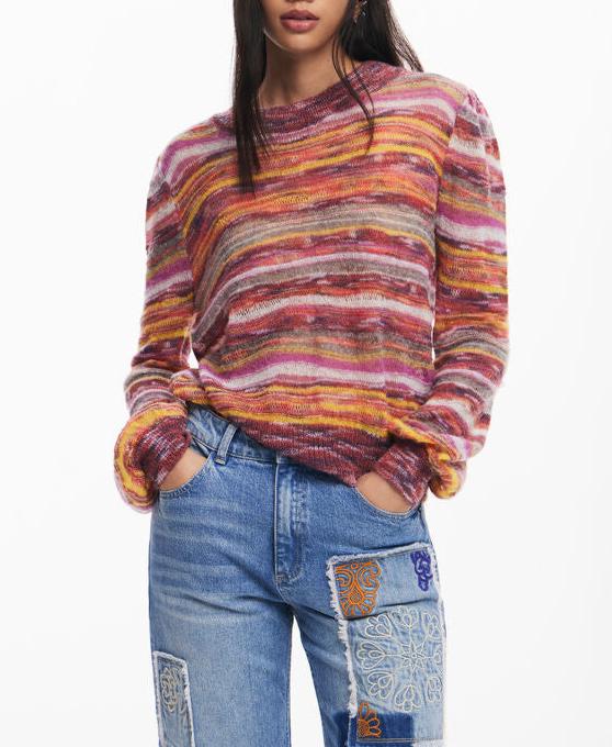 desigual Striped Sweater