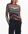 desigual Wavy Striped Sweater