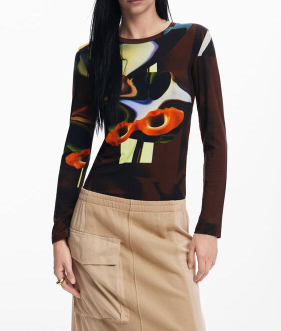 desigual L/S Arty Tee Shirt