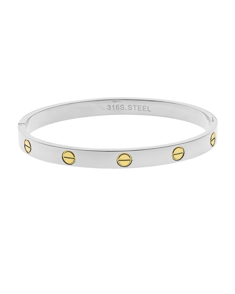 ACCESSORIZ-IT STEEL HINGE BRACELET