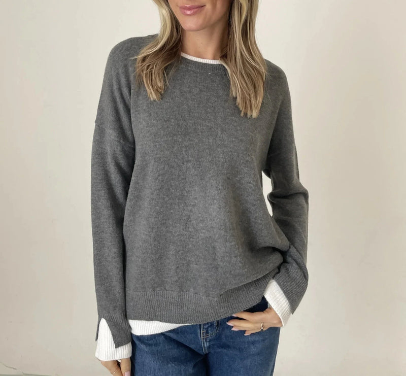 Six Fifty Double Hemmed Ashlin Sweater