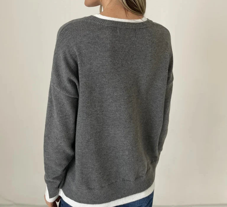 Six Fifty Double Hemmed Ashlin Sweater