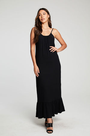 Chaser Heirloom Woven Tiered Low Back Maxi Sundress